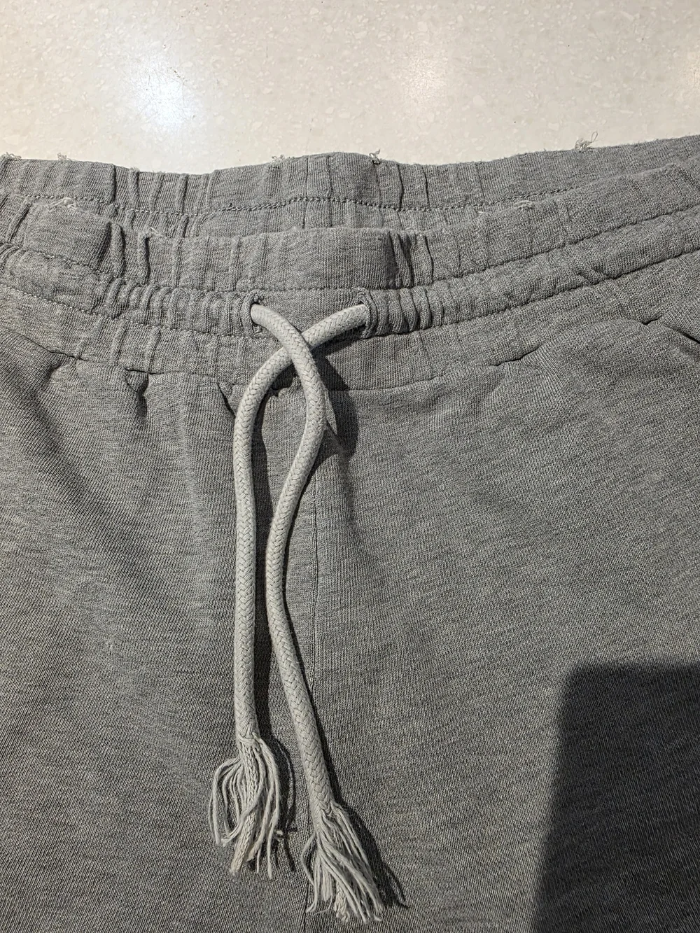 Divided Light Gray Athletic Drawstring Shorts